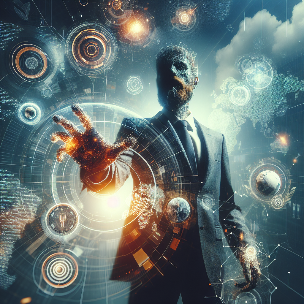 A marketer analyzes gamified dashboards with lead metrics showing a 47% loyalty boost, highlighting marketing leads growth.