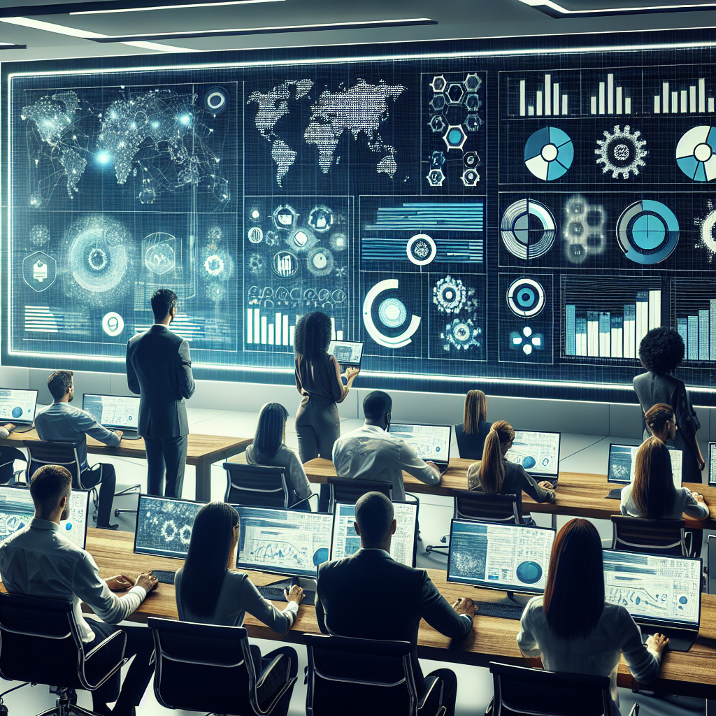 Illustration of marketers analyzing X group conversations on screens, highlighting data-driven community leads strategies and engagement.