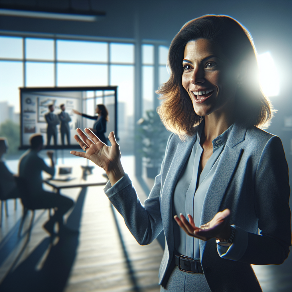Mortgage broker discussing marketing strategy in front of video storyboard highlighting short-form video in mortgage marketing plans.