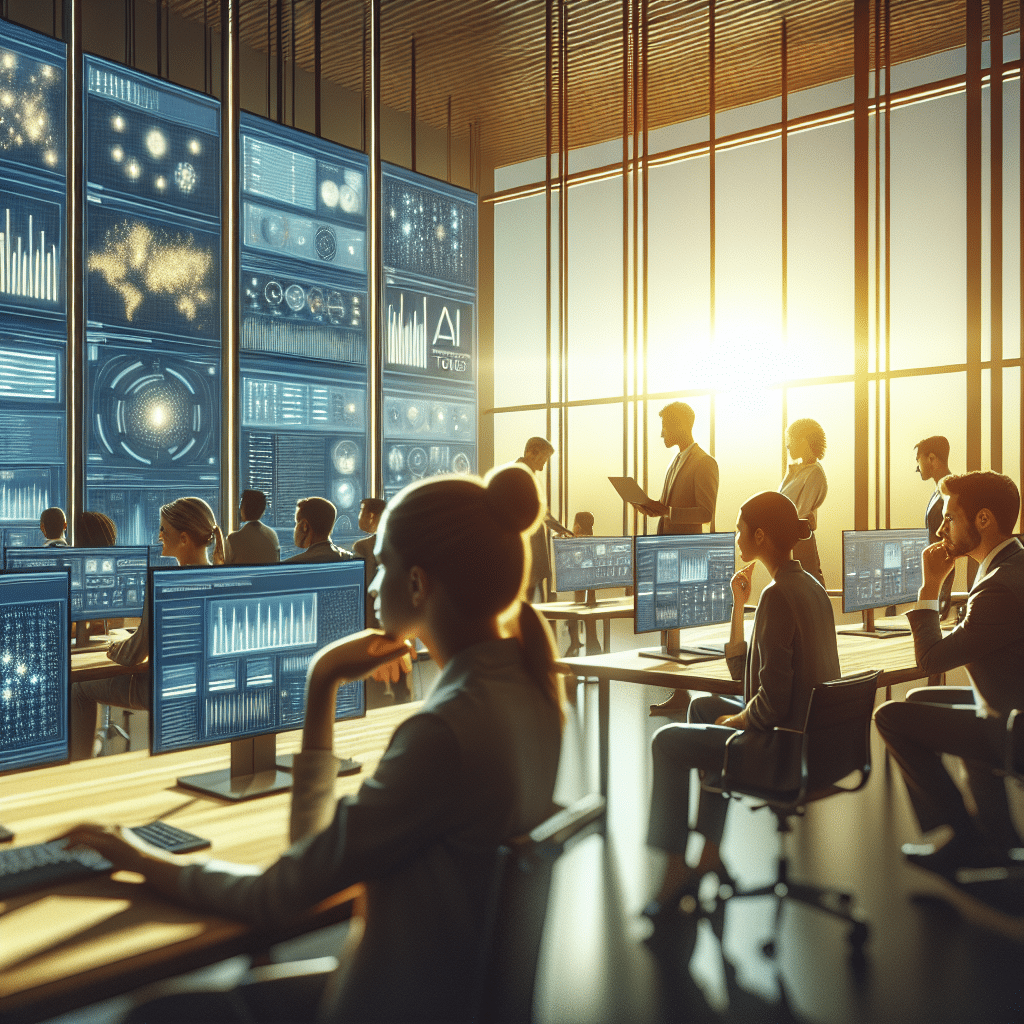 AI-powered tools boost B2B email leads with efficient targeting; professionals analyze data for higher conversion rates.